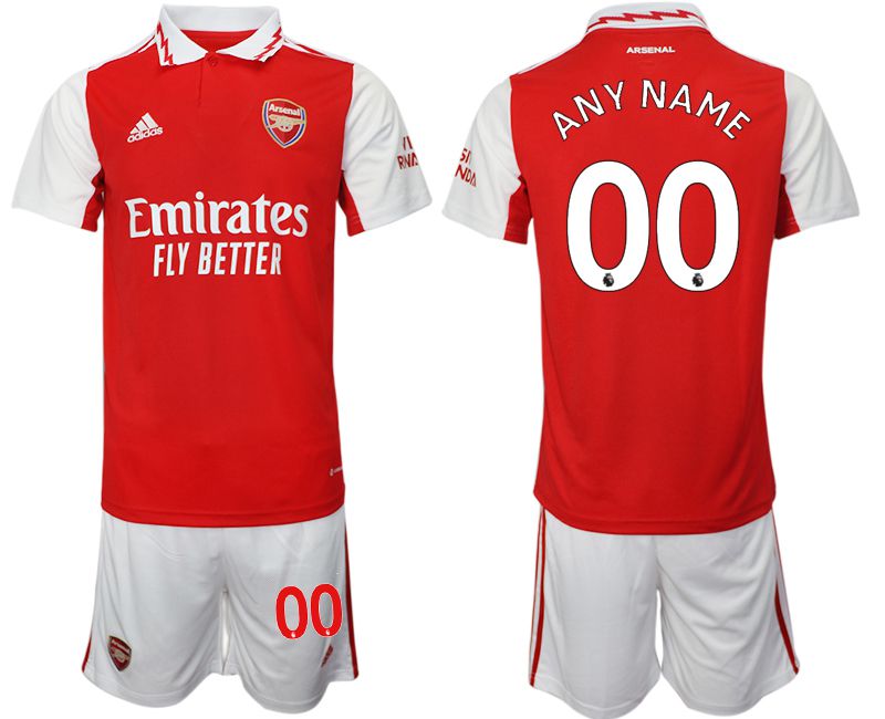 Men 2022-2023 Club Arsenal home red customized Soccer Jersey